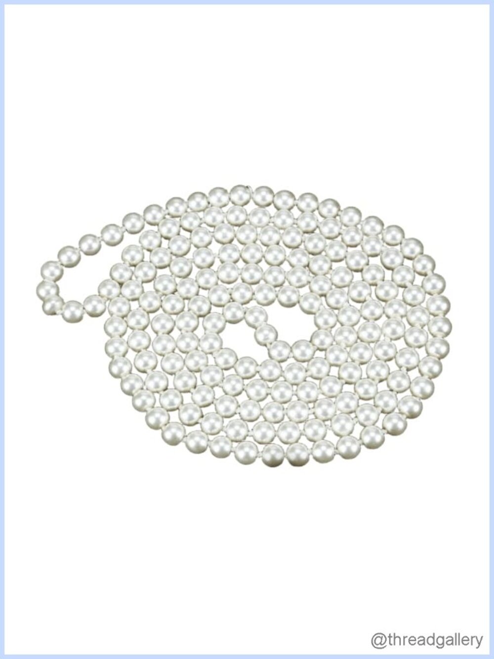1920s Long Faux Pearl Necklace 59 Inch Gatsby Costume Wedding Bridesmaid